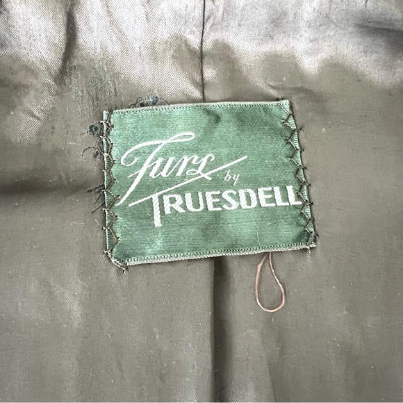 FURS by TRUESDELL Genuine Brown Mink Fur Long Sleeves Full Length Coat Sz M-L - Picture 15 of 16